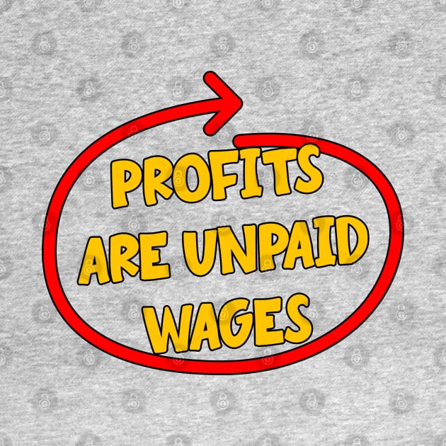 Profits Are Unpaid Wages by Football from the Left